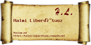 Halmi Liberátusz névjegykártya